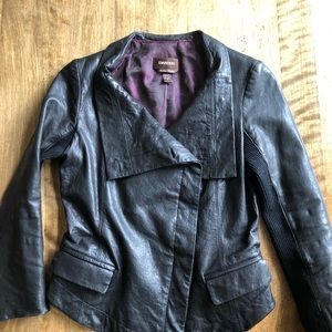 Danier Italian Leather Black Jacket XS